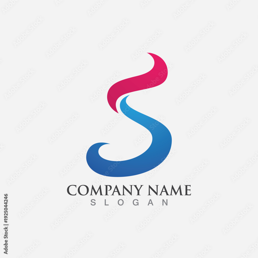 Obraz premium Business corporate S letter logo
