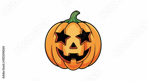 Carved Halloween Pumpkin Face.