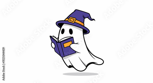 Ghost Reading a Book.