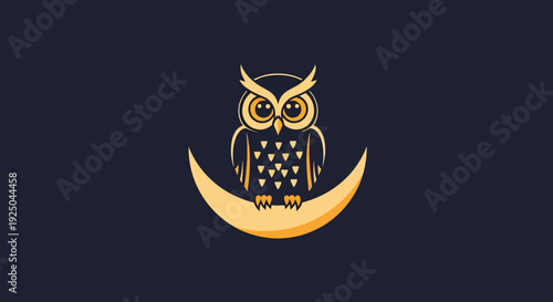 Golden Owl on Crescent.