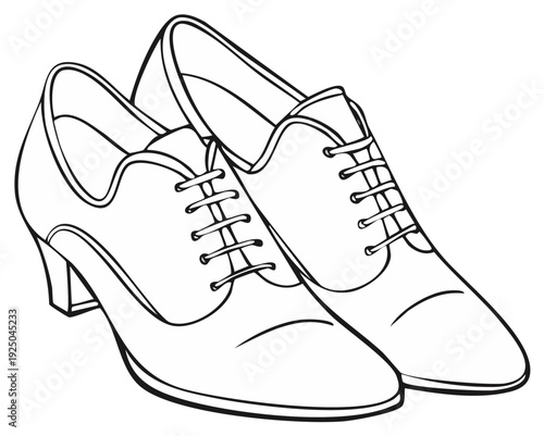 Classic Oxford Style Shoes with Laces and Heel for Women and Men Fashion