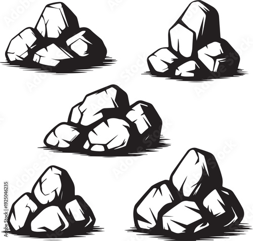 Stones and rocks vintage set