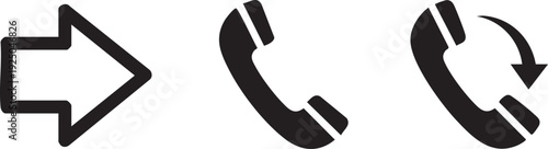 Mobile Forward Phone Call Connectivity Signal Graphic Design