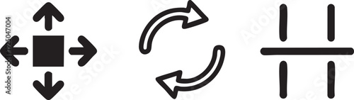 Software Development Git Merge Pull Push Coding Icons