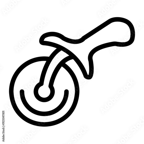 pizza cutter Line Icon