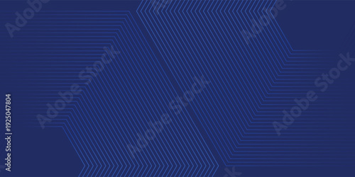 Abstract navy blue background with hexagonal line pattern forming chevron shapes eps10