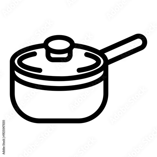 saucepan Line Icon