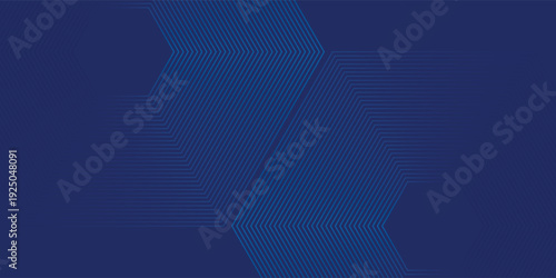 Abstract navy blue background with hexagonal line pattern forming chevron shapes.