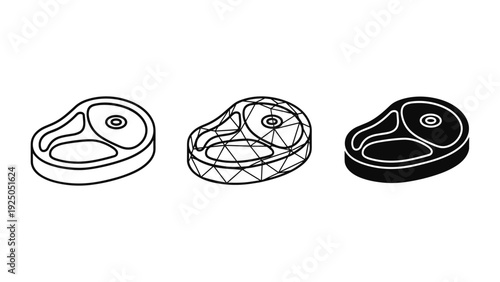 Steak Icons Set