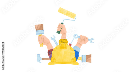 Construction Tools Concept