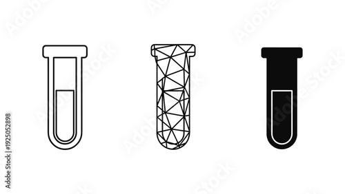 Test Tube Icons Set
