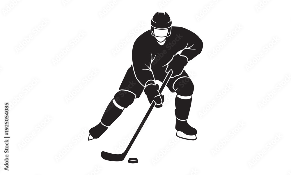 Obraz premium Hockey a cut boy good playr icon vector illustration art design