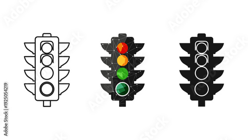 Traffic Light Icons Collection