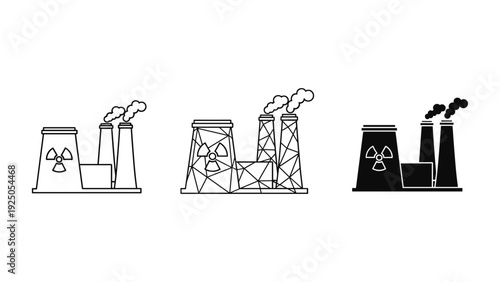 Nuclear Power Plant Icons