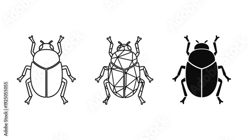 Three Beetle Icons
