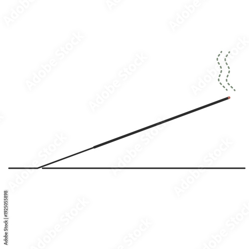 Minimalist Incense Stick Illustration