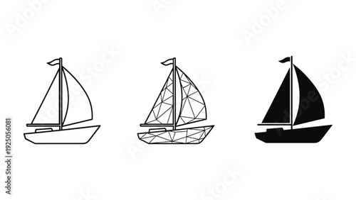 Sailboat Icon Set