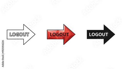 Logout Arrow Icons