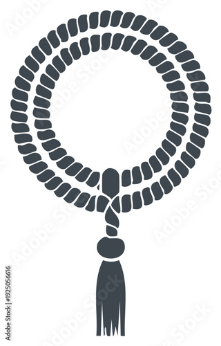 Decorative rope loop with tassel design element