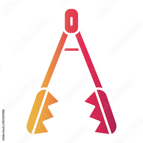 tongs Gradient icon