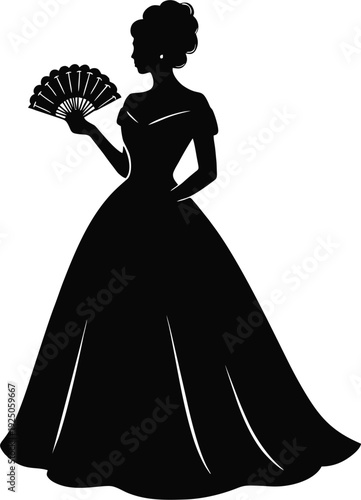 Horse and Jockey Racing Silhouette Vector Illustration on White Background