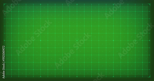 Hud radar grid. Military scan sonar monitor, green wireframe screen digital cyber tech futuristic hologram data interface computer system space network display vector illustration
