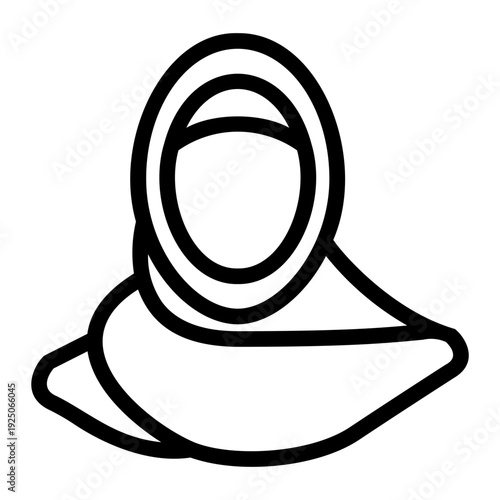 muslimah Line Icon