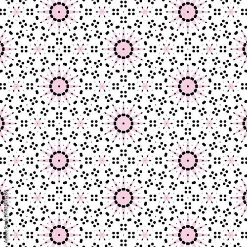 Abstract geometric set of seamless pattern	