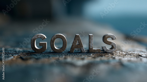 GOALS engraved on a weather...