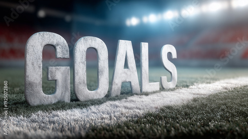 Game Day Goals: Large, text...