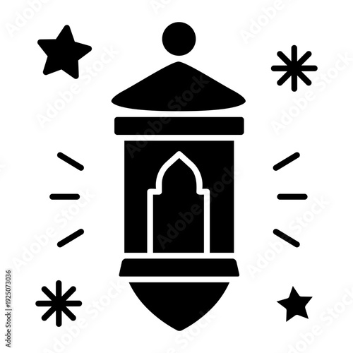 ramadhan lamp Solid icon