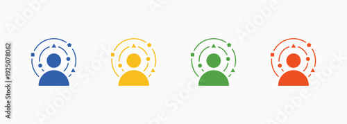 Awareness Icon Set Color Multiple Style Collection Vector Illustration