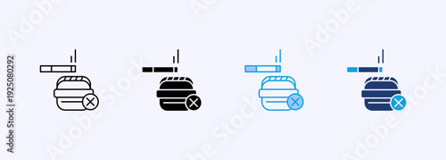 Habits Icon Set Multiple Style Collection Vector Illustration