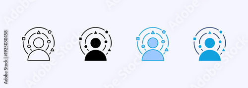 Awareness Icon Set Multiple Style Collection Vector Illustration