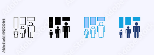 Equity Icon Set Multiple Style Collection Vector Illustration