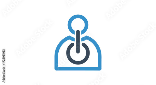 Blue icon with a switch.