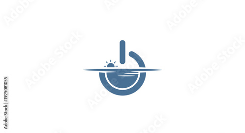 Blue Letter B Logo Design.