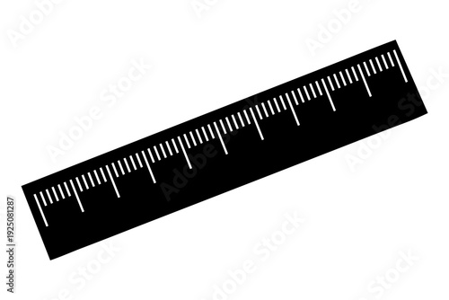 Precision Length Measurement Ruler Vector Design.