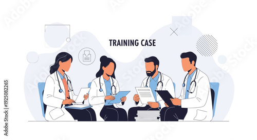 Medical Team Discussing Training Case, Doctors in Meeting