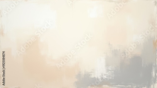 abstract oil pastel painting texture on canvas wall in beige white and warm gray soft tones impressionism style background concept of interior design, art gallery, home decor