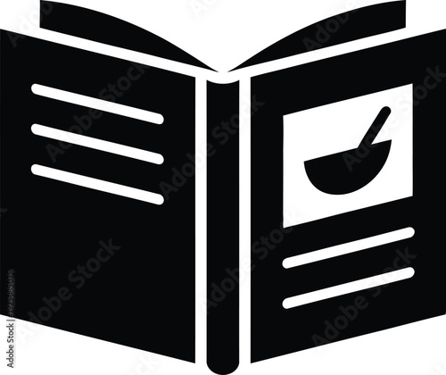 Black minimalist vector icon of a person avatar with a mechanical gear symbol representing user settings management technical support and configuration.