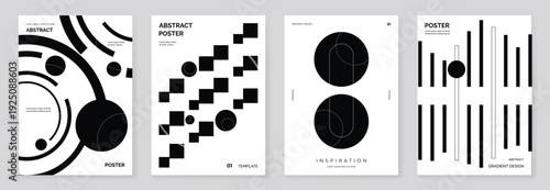 Fluid gradient background vector. Cute and minimalist style posters, Photo frame cover with black and white  shapes and liquid color. Modern wallpaper design for social media, idol poster.