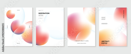 soft gradient poster background vector background with orange pink blue colors. Modern design for poster, cover, and branding.