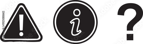 Technical Warning Info Help Support Assistance Graphic Design