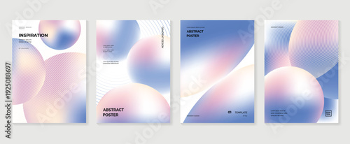 soft gradient poster background vector background with pastel pink blue violet colors. Modern design for poster, cover, and branding.