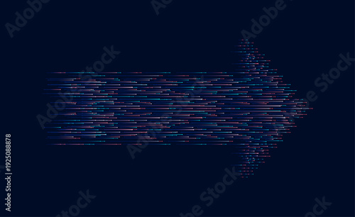 Abstract arrow direction. Technology background. High speed. Hi-tech