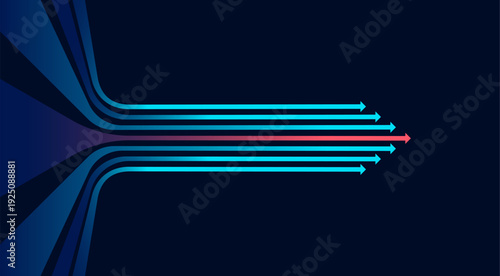 Abstract arrow direction. Technology background. High speed. Hi-tech