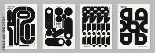 Fluid gradient background vector. Cute and minimalist style posters, Photo frame cover with black and white  shapes and liquid color. Modern wallpaper design for social media, idol poster.