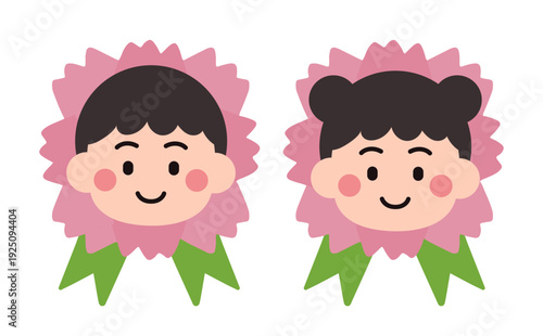 Child Carnation Illustration