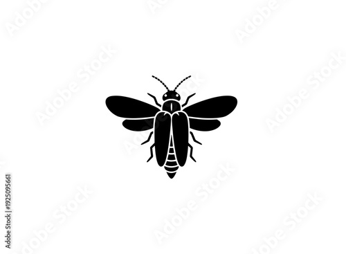 A detailed black and white illustration of a fly with distinct body segments and wings isolated on transparent background, isolated on white background, Vector